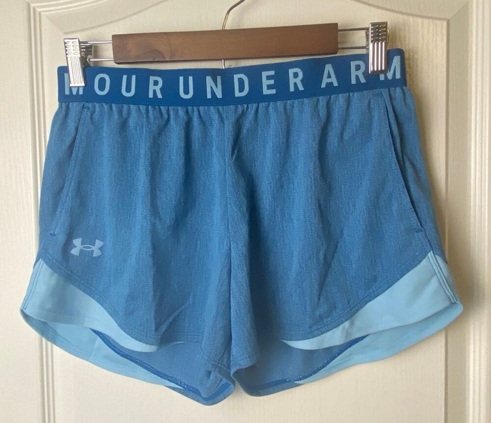 Under Armour Blue Women's Play Up 3.0 Twist Shorts 3" Inseam Women's Size Small